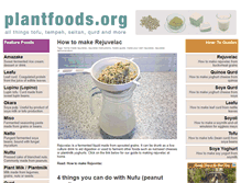 Tablet Screenshot of plantfoods.org